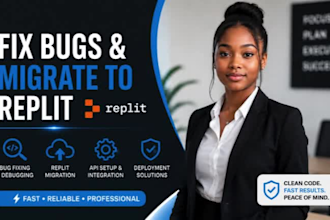 debug, fix bugs, and migrate your application to replit