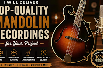 deliver mandolin recording for your project