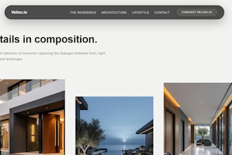 build a luxury real estate website with cinematic scroll animations