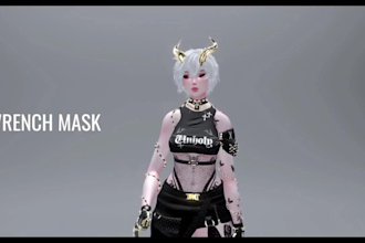 create custom vrchat furry fursona humanoid vtuber vrm avatar avatar retexturing