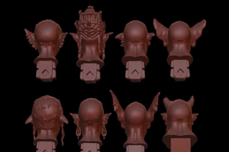 create custom 3d printable miniatures, figures and statues in zbrush