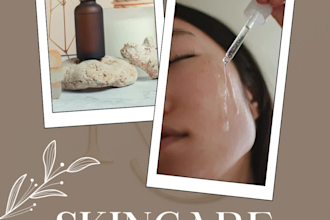 design aesthetic skincare pinterest pins for your brand