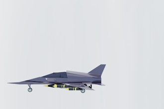 create a realistic 3d fighter jet model and animation in blender