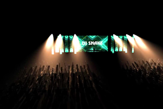create 3d stage design for concerts, weddings and events