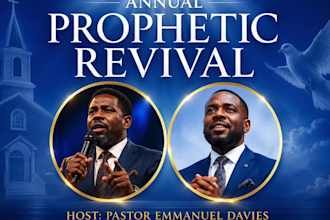 design a powerful church or ministry event flyer in 12 hours