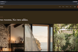 build 3d website hotel website