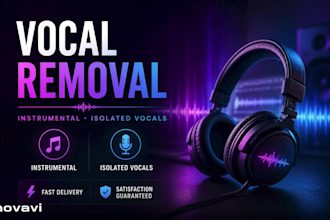 remove vocals from any song, and also make instrumental