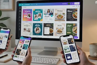 design editable templates ebook and social media posts