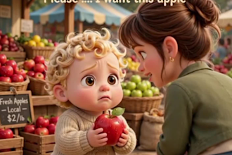 create viral ai baby talking video, 3d pixar consistent story reels