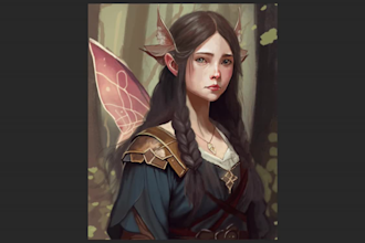 draw custom dnd character art and rpg party illustrations