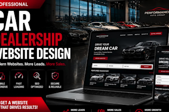design a responsive car dealer and dealership website that generates leads
