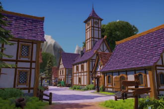 create low poly game worlds, maps, and environments