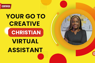 be christian creative virtual assistant personal va admin va canva creative va