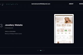develop a responsive react js frontend for your website