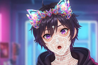 create custom 3d ar vtuber filter for snap camera and lens studio streaming