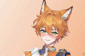 create custom vtuber live 2d model furry anime style live 2d vtuber rigging