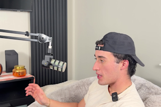 create a high quality podcast ugc video