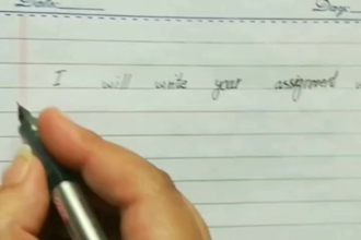 do english and urdu handwriting for assignment and notes