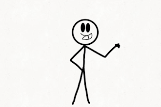 stickman animation stick figure 2d stickman cartoon animation stickman character