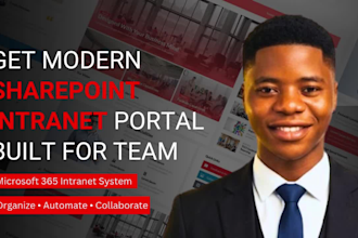 design modern microsoft 365 sharepoint intranet website for your organization