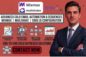 configure mixmax mailshake snov io cold email automation email sequences