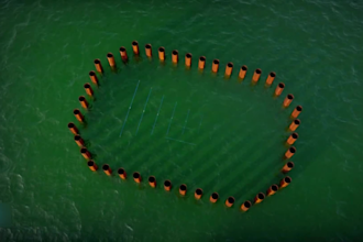 create 3d port construction marine infrastructure and site logistics animation