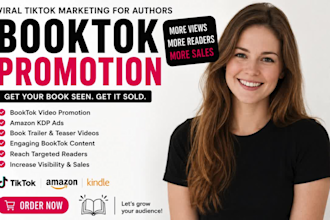 booktok promotion booktok book marketing book promotion ebook marketing