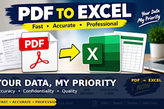 convert PDF to excel