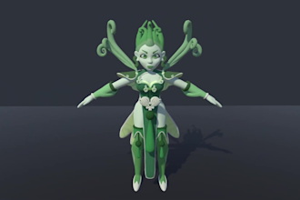 modeling your 2d art to 3d model for game or printing