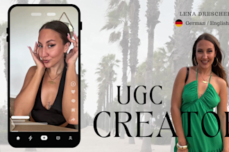 create authentic ugc video content in german