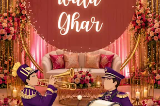 design an elegant animated digital wedding invitation video
