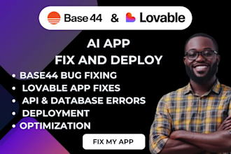 fix base44 expert base44 bug fixing base44 app deployment lovable ai web app