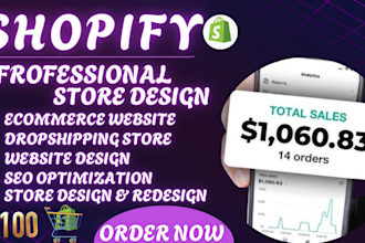 shopify store design shopify store redesign shopify website design shopify SEO