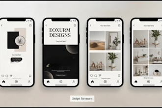 design professional social media posts in canva pro with editable link