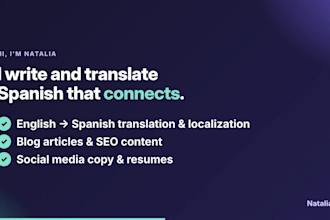 translate english to spanish naturally for websites, apps and marketing