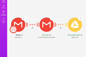 automate gmail PDF attachments to google drive