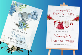 do special baby shower invitation and flyer design