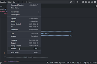 develop cpp assignments and projects
