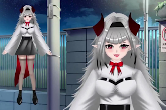 design and rig live2d vtuber model anime character design live2d vtuber rigging