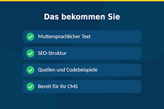 write german technical blog posts and it articles as a native speaker