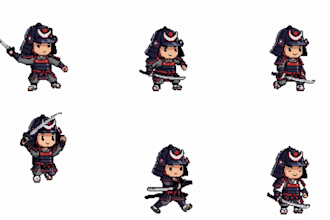 animate custom 8bit 16bit pixel art sprite sheet tileset tilemap game map gif