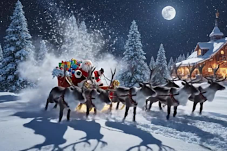 create a personalized festive christmas ai video for your brand or holiday greet