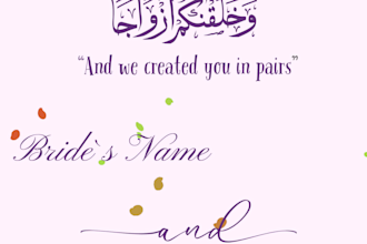create an elegant animated baat pakki, engagement and wedding invitation video