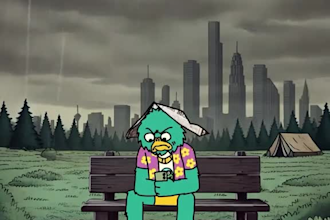 animate 2d meme coin content for crypto band,memecoin website video,memecoin art