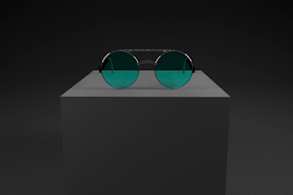 render realistic 3d sunglasses model, 3d eyewear design, 3d sunglasses animation
