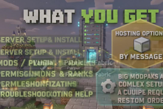 set up your minecraft server with mods, plugins, and configuration
