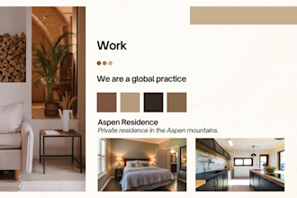 do interior design firm, portfolio website in wordpress