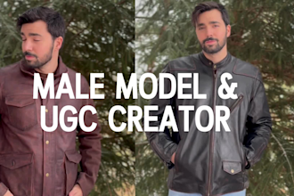 create tiktok social media and ugc video or photo model ads