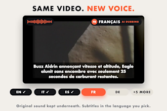 translate and dub your video with a natural ai voice
