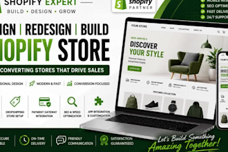 building and redesigning shopify stores